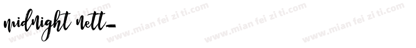 midnight nett字体转换